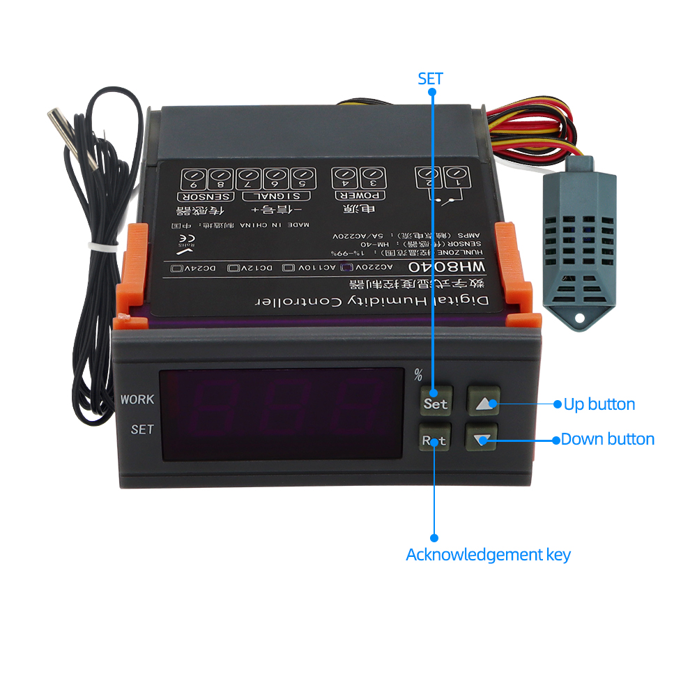 WH8040 Digital Humidity Contro - đánh giá và giá Digital Hygrometer Probe