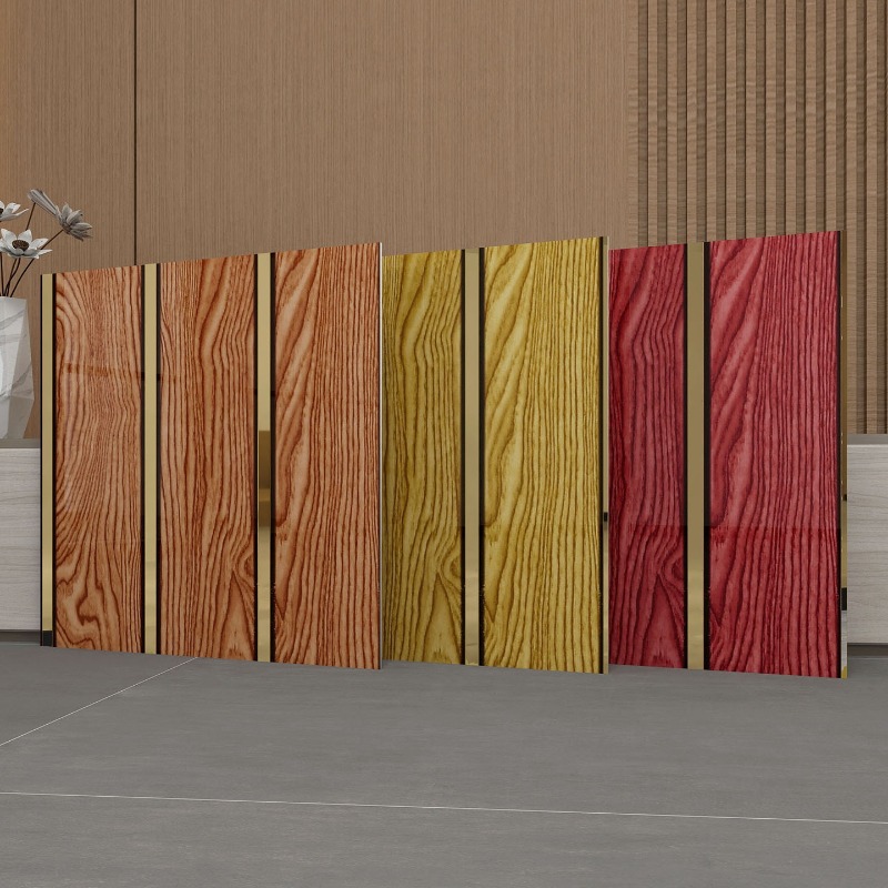 Luxury Wood Grain Wall Panels  - đánh giá và giá Pvc Panel Background